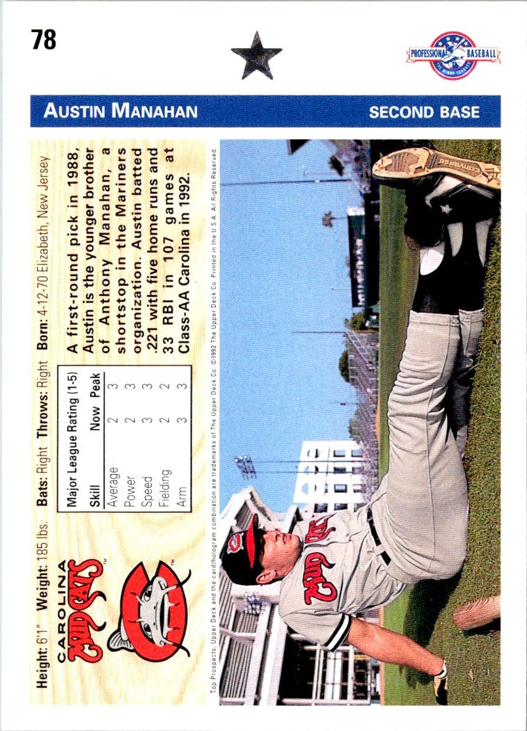 1992 Upper Deck Minors Austin Manahan