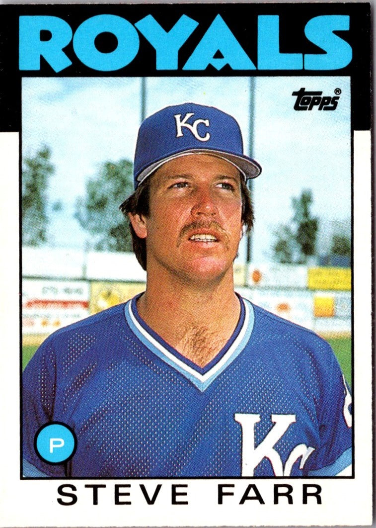 1986 Topps Traded Steve Farr