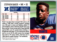 1991 Pro Set Stephen Baker #55
