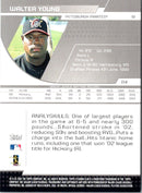 2003 Stadium Club Walter Young
