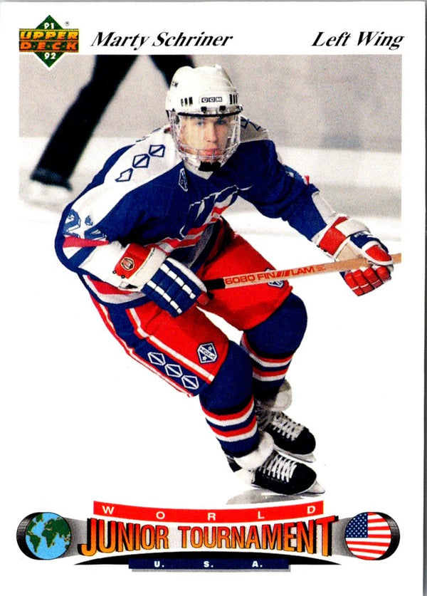 1991 Upper Deck Czech World Juniors Marty Schriner #68