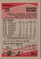 1989 Topps David Shaw #39