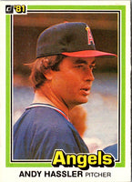 1981 Donruss Andy Hassler #581
