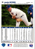 1995 Collector's Choice SE Randy Myers #81