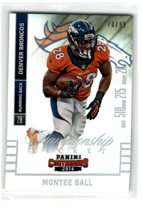 2014 Panini Contenders Championship Ticket Montee Ball #14