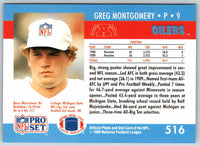 1992 Proset Greg Montgomery #516