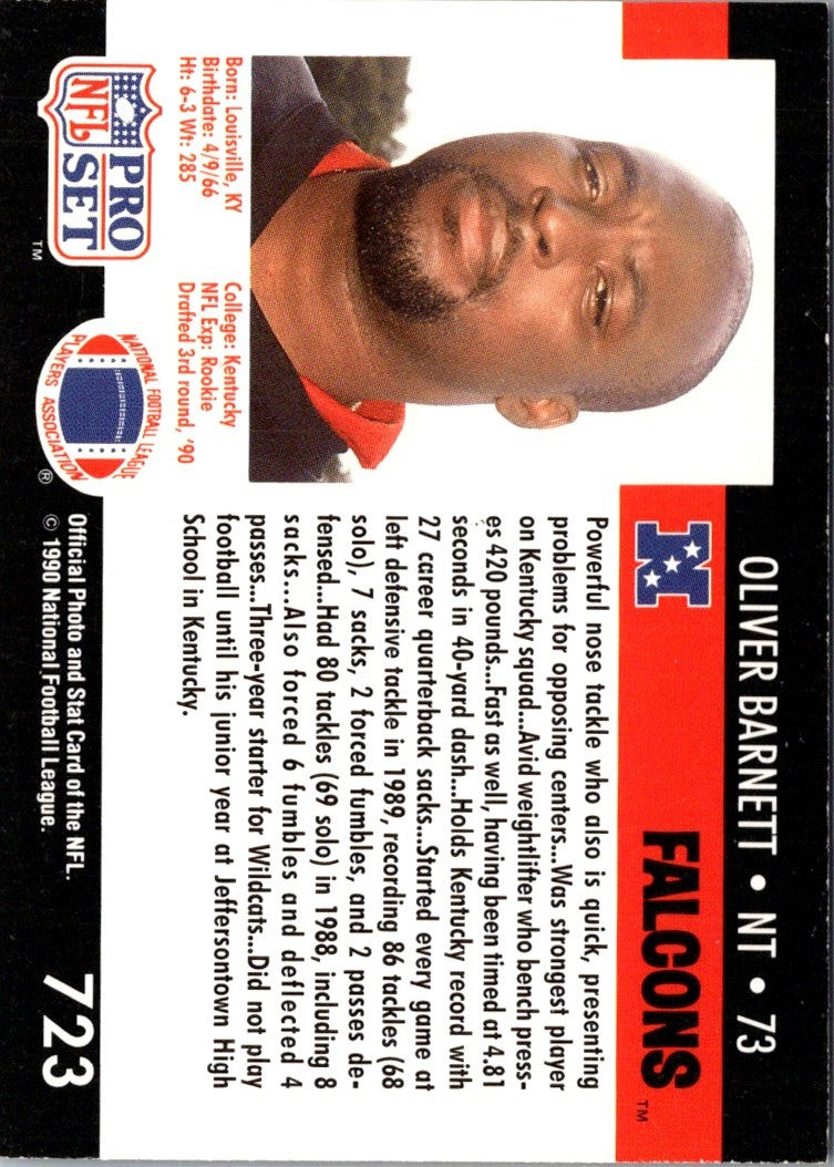 1990 Pro Set Oliver Barnett