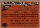 1981 Topps James Owens