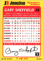 1991 Jimmy Dean Gary Sheffield #7