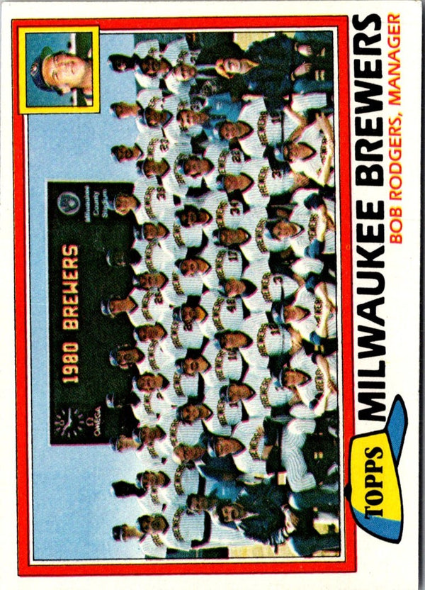1981 Topps Milwaukee Brewers - Bob Rodgers #668