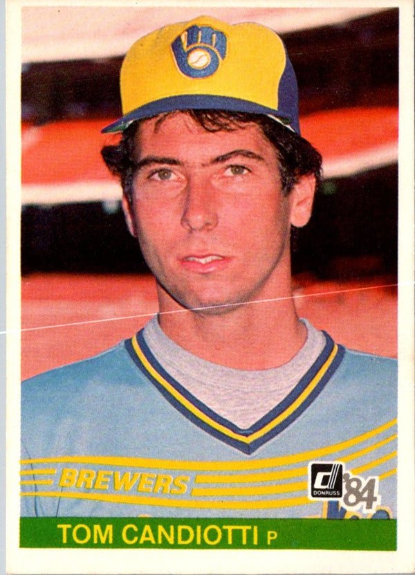 1984 Donruss Tom Candiotti #393 Rookie