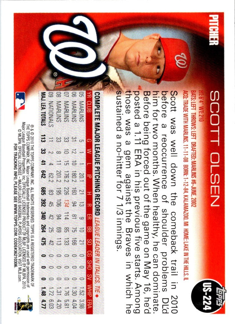 2010 Topps Update Scott Olsen