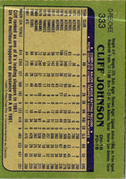 1982 O-Pee-Chee Cliff Johnson #333