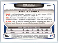 2013 Bowman Sam Selman #BP110