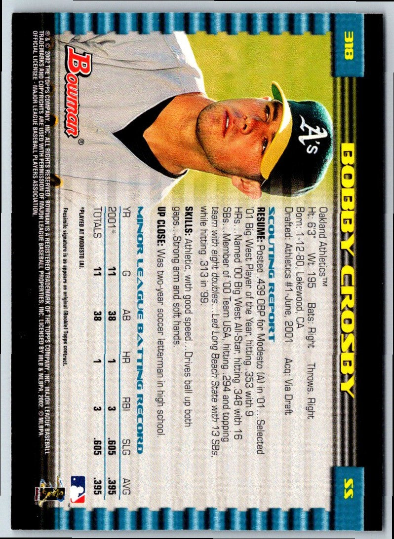 2002 Bowman Bobby Crosby