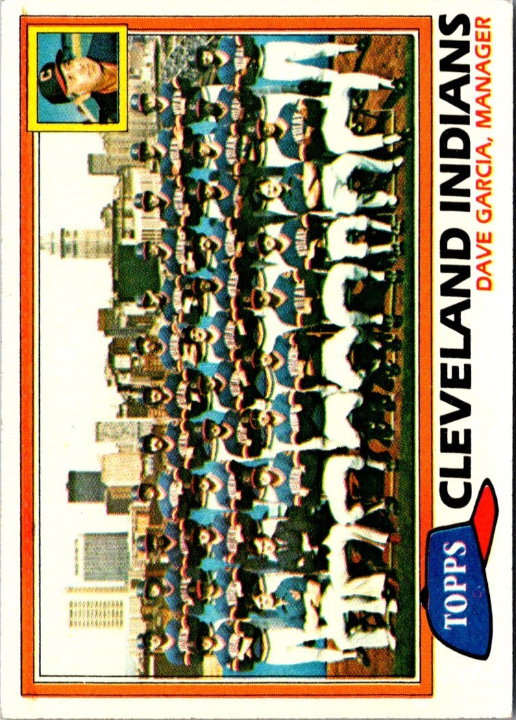 1981 Topps Cleveland Indians - Dave Garcia