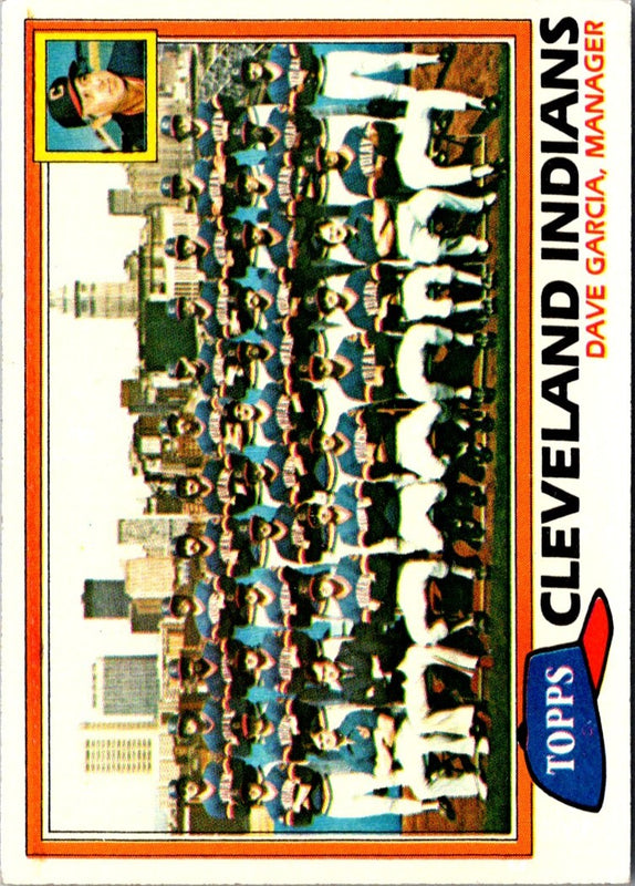 1981 Topps Cleveland Indians - Dave Garcia #665