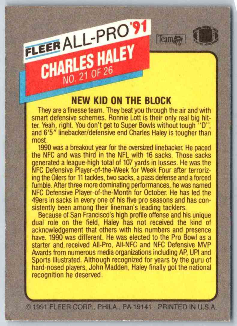 1991 Fleer Ultra Charles Haley