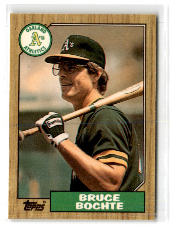 1987 Topps Tiffany Bruce Bochte #496