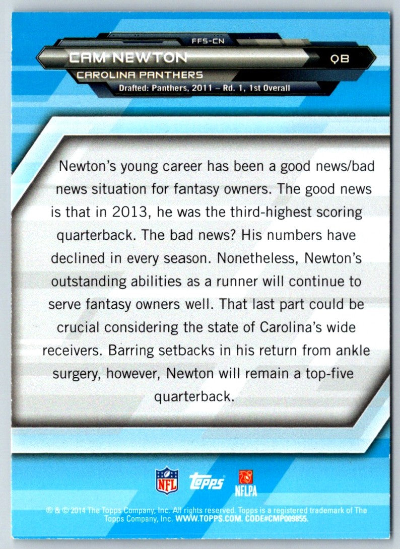 2014 Topps Fantasy Strategies Cam Newton