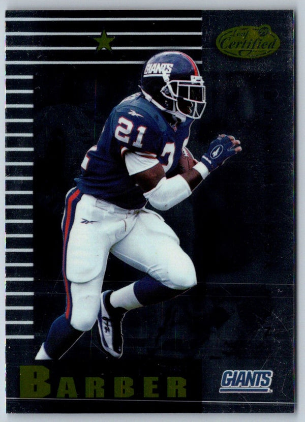 1999 Leaf Certified Tiki Barber #64