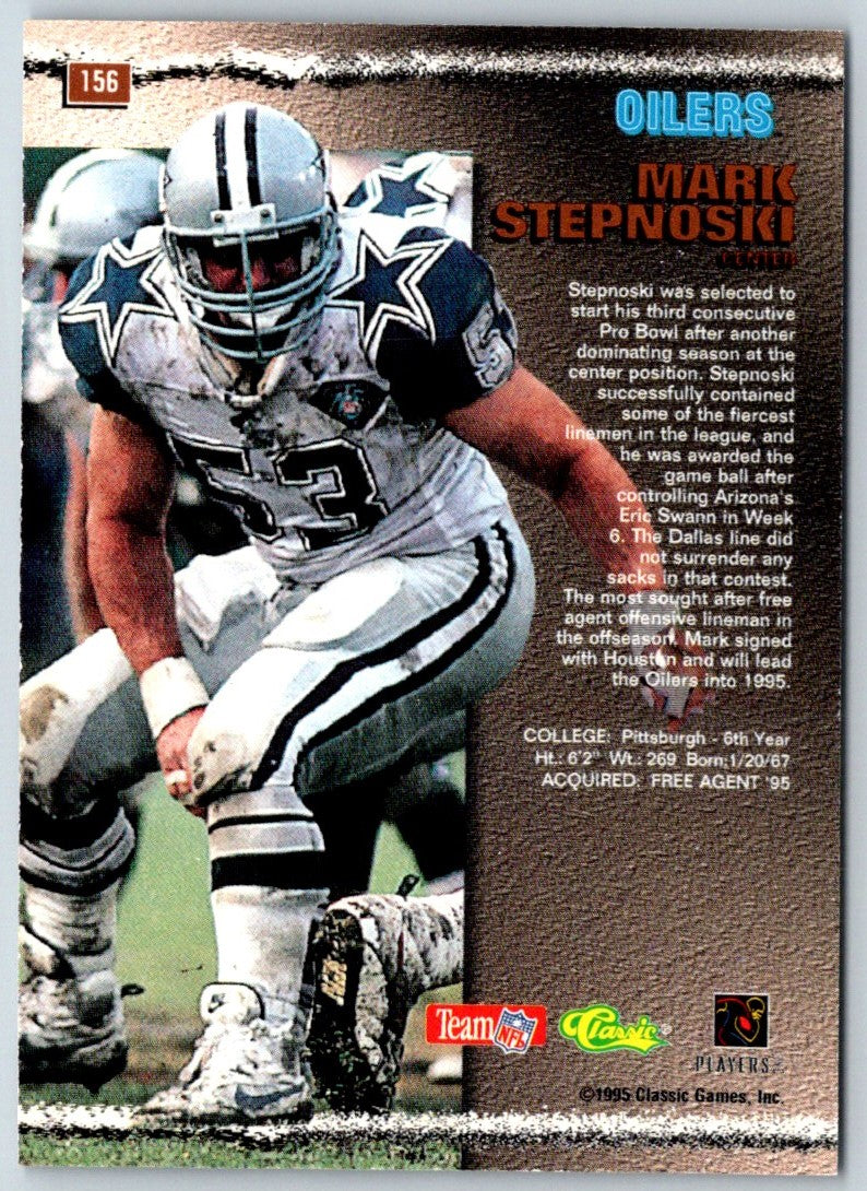 1995 Pro Line Silver Mark Stepnoski