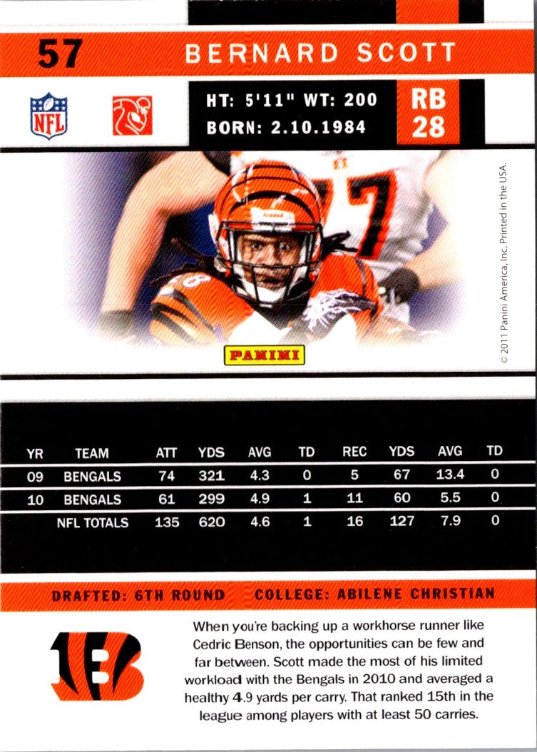 2011 Score Bernard Scott