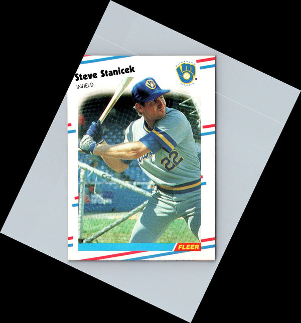 1988 Fleer Steve Stanicek #174 Rookie