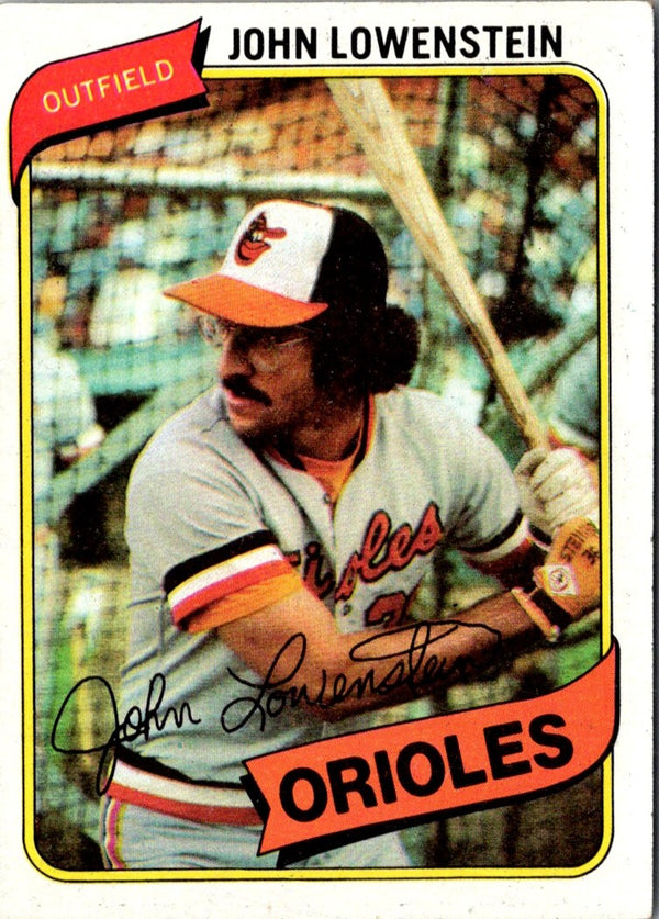 1980 Topps John Lowenstein #287