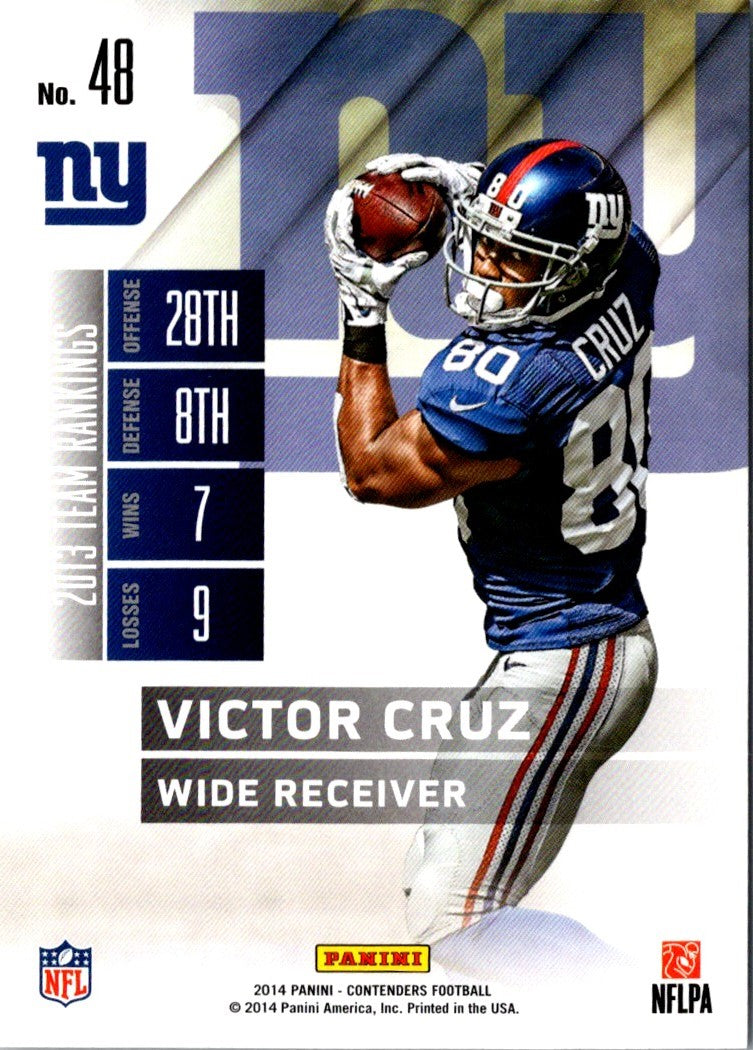 2014 Panini Contenders Victor Cruz