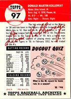 1991 Topps Archives 1953 Don Kolloway #97