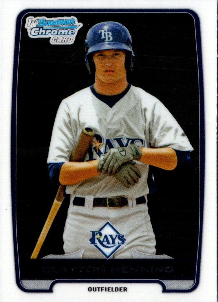 2012 Bowman Draft Picks & Prospects Chrome Clayton Henning