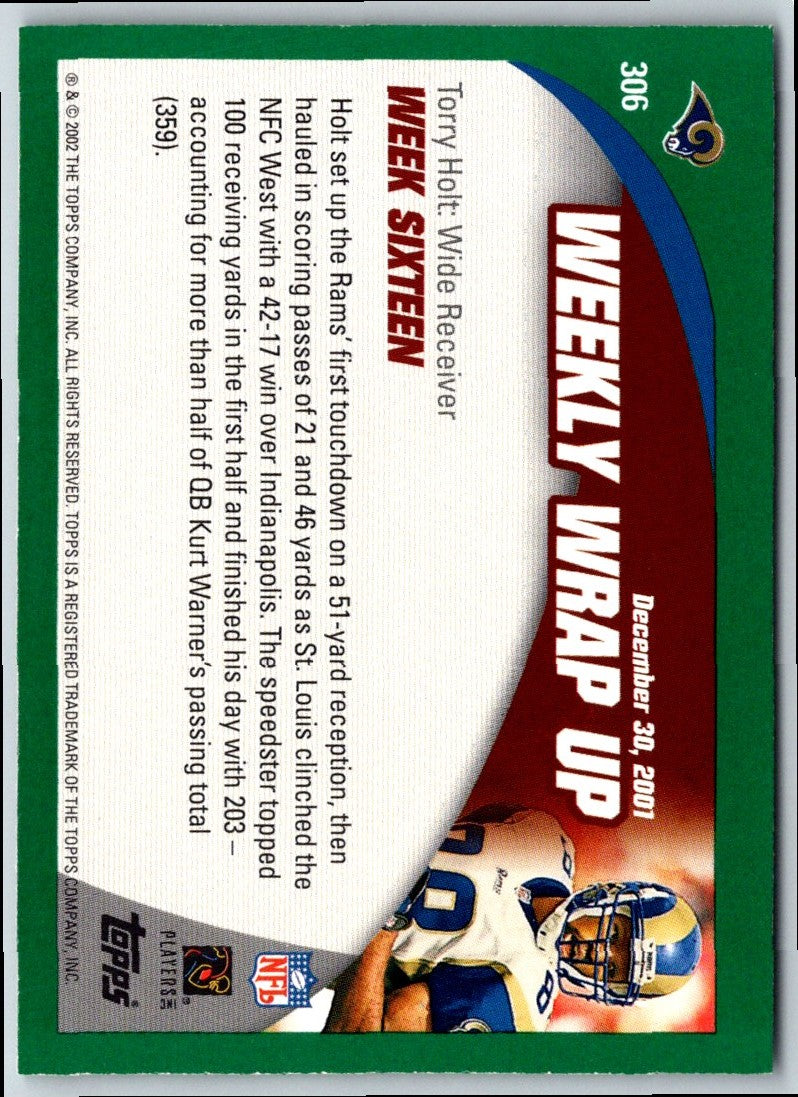 2002 Topps Torry Holt