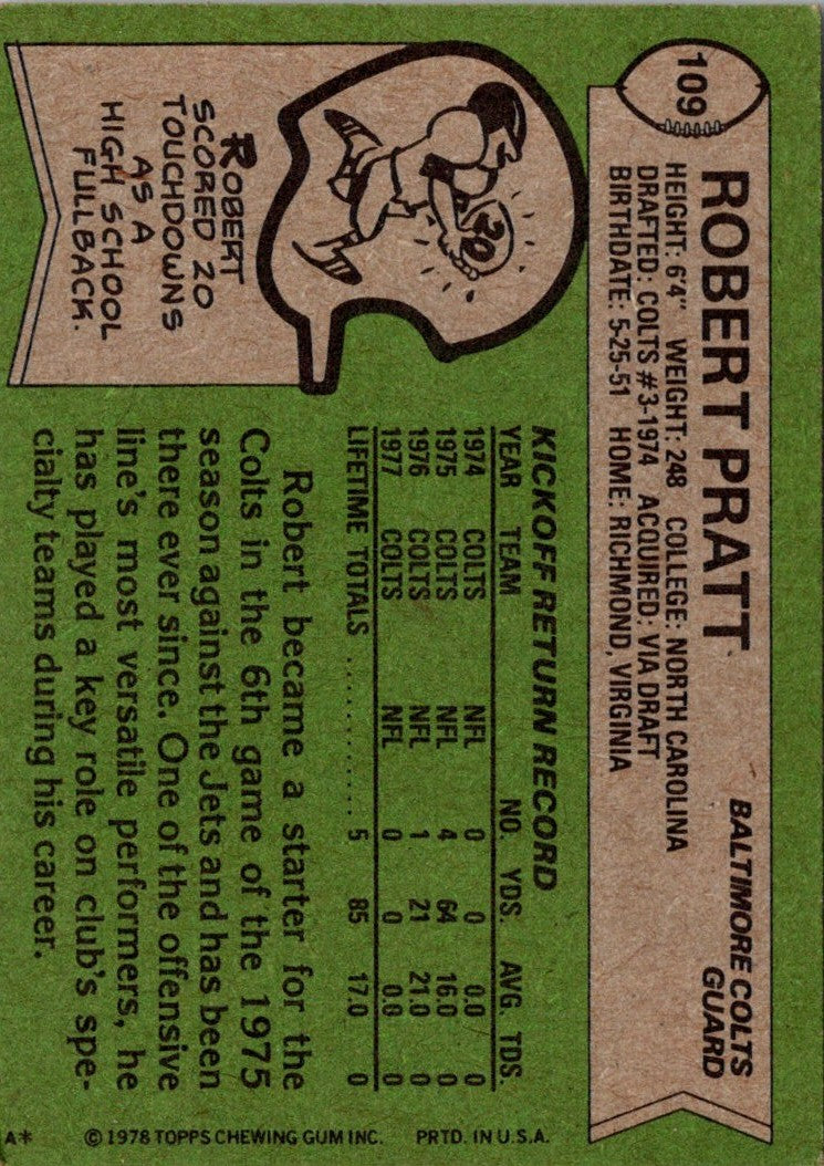 1978 Topps Robert Pratt