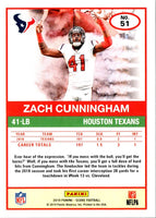 2019 Score Zach Cunningham #51