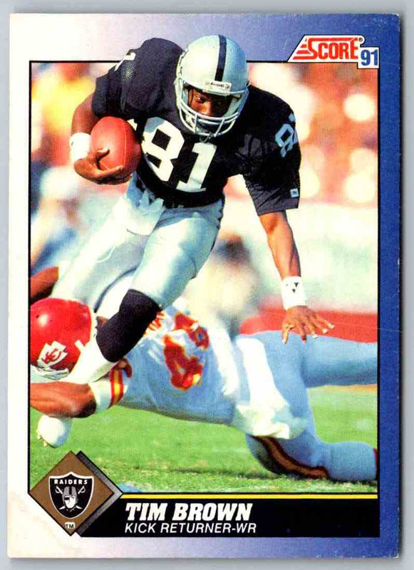 1991 Score Tim Brown #14