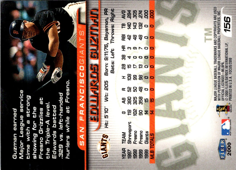 2000 Fleer Focus Edwards Guzman