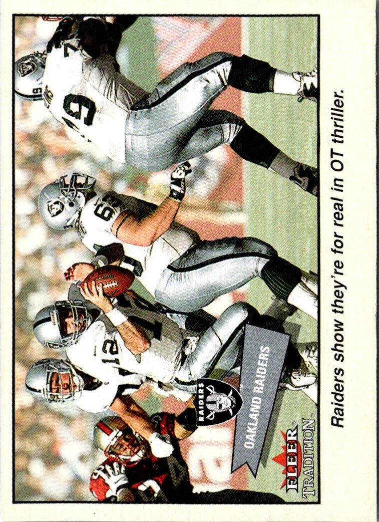 2001 Fleer Tradition Oakland Raiders