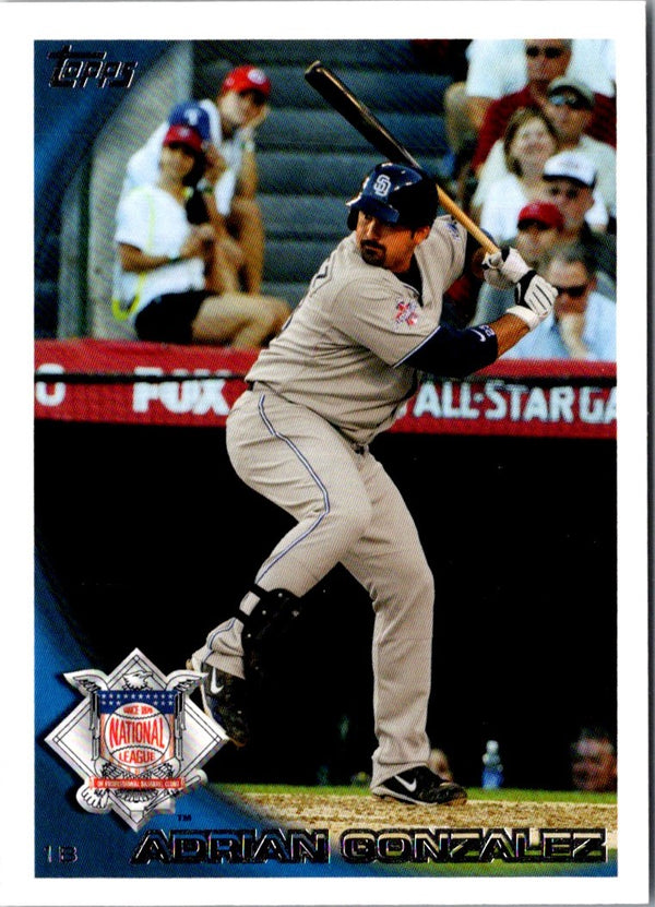 2010 Topps Update Adrian Gonzalez #US-240