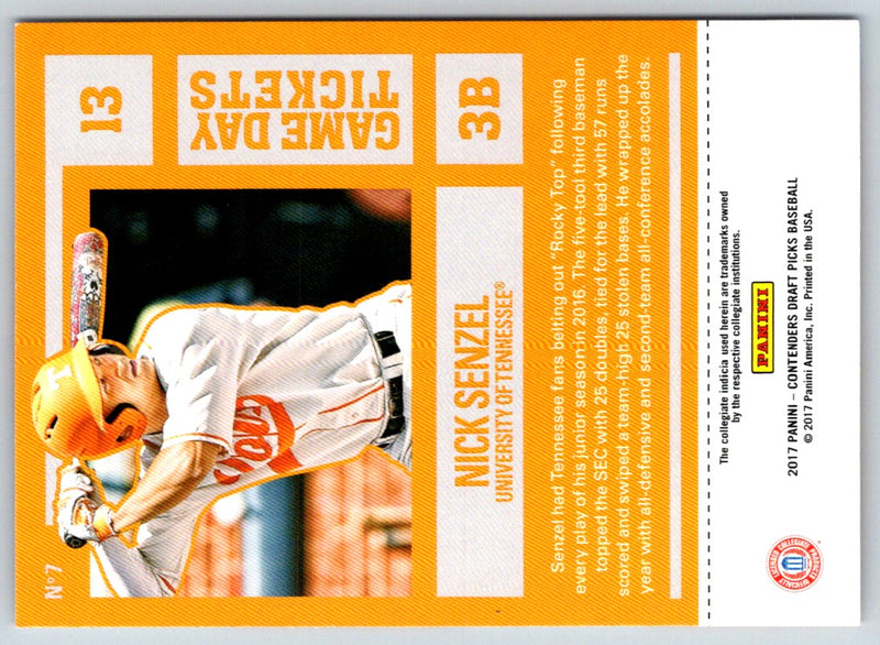 2017 Leaf Best of Baseball Nick Senzel