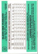 1984 Donruss Glenn Hubbard