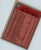 1981 Topps New York Yankees - Gene Michael #670