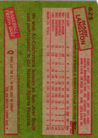 1985 Topps Mark Langston #625 Rookie