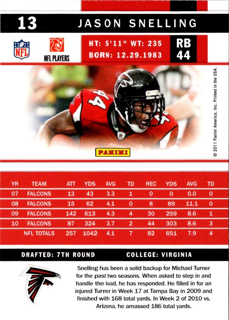 2011 Score Jason Snelling