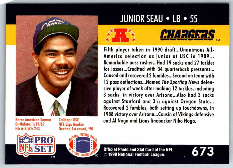 1992 Proset Junior Seau