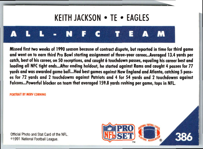 1991 Pro Set Keith Jackson