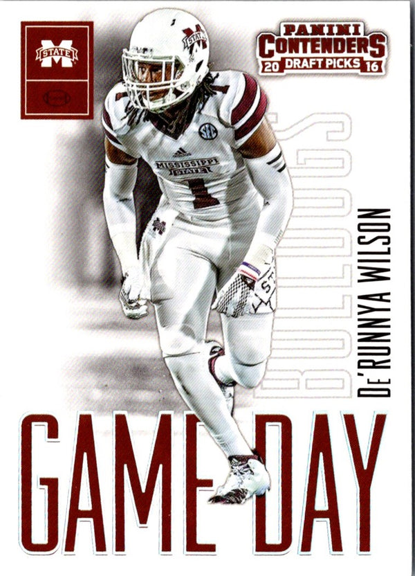 2016 Panini Contenders Draft Picks Game Day Tickets De'Runnya Wilson #23