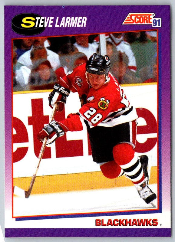 1991 Score American Steve Larmer #140