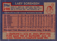 1984 Topps Lary Sorensen #286