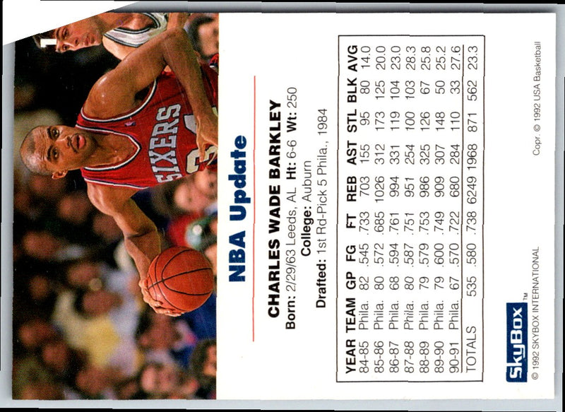 1992 SkyBox USA Charles Barkley